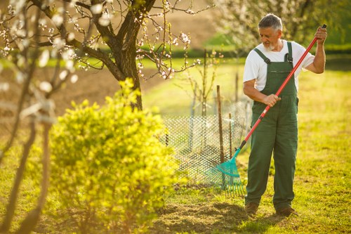 Safe green waste handling and chipping on site